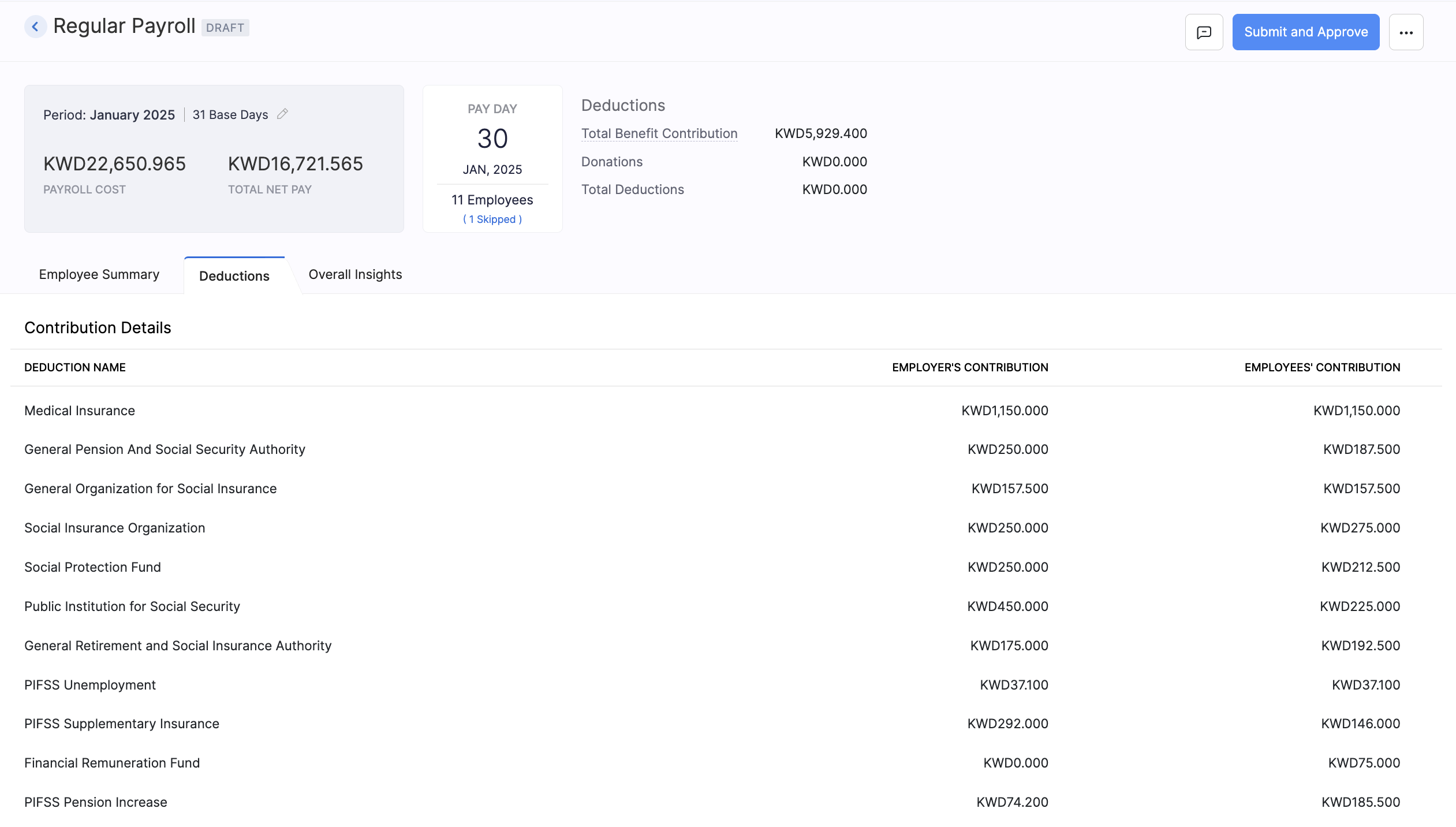 Create Pay Run