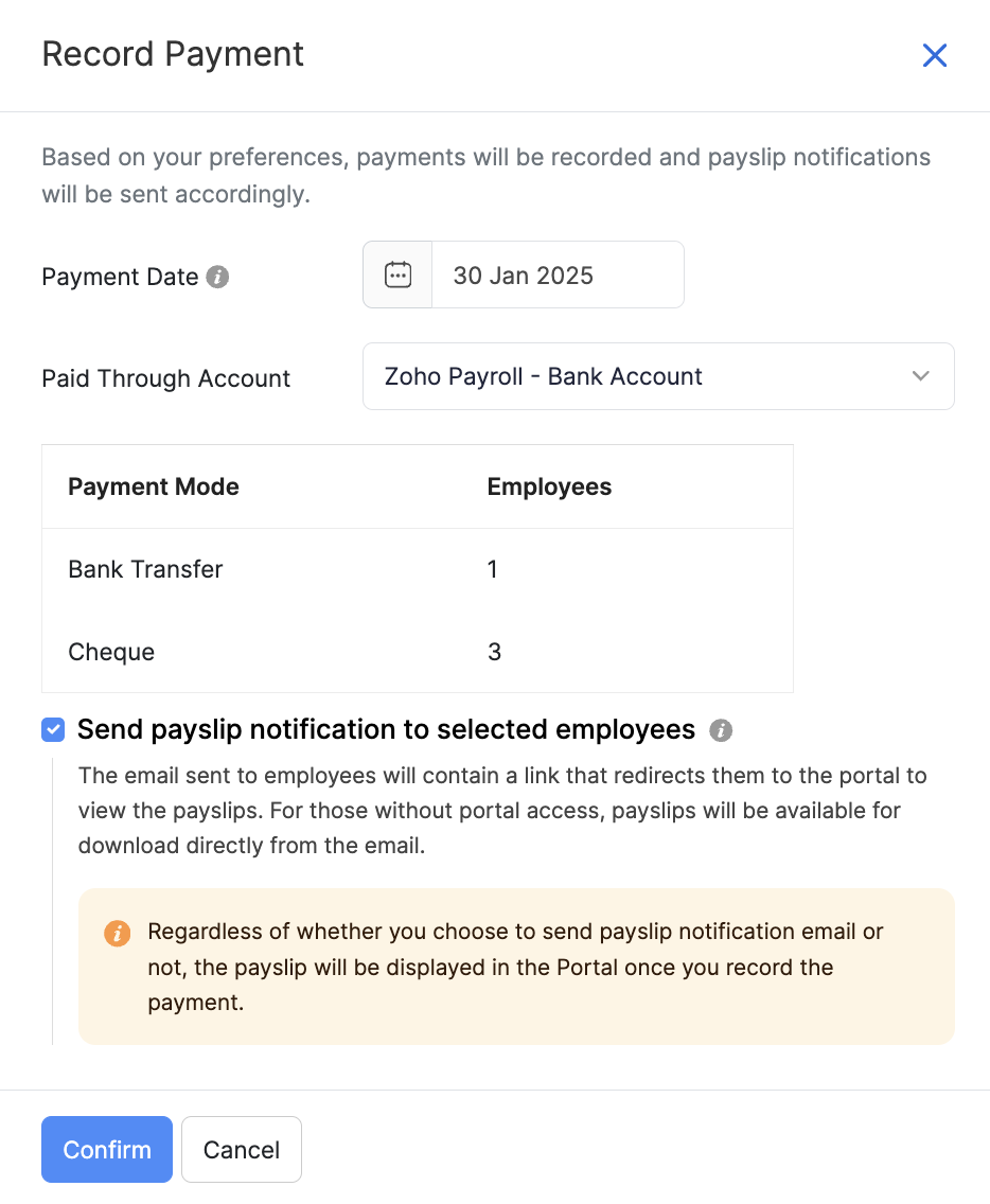 Create Pay Run