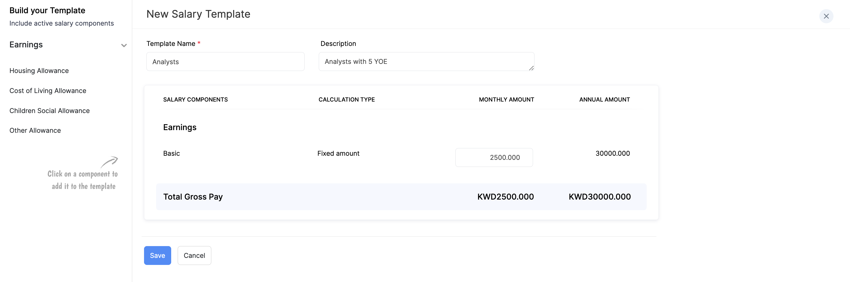 Salary Templates