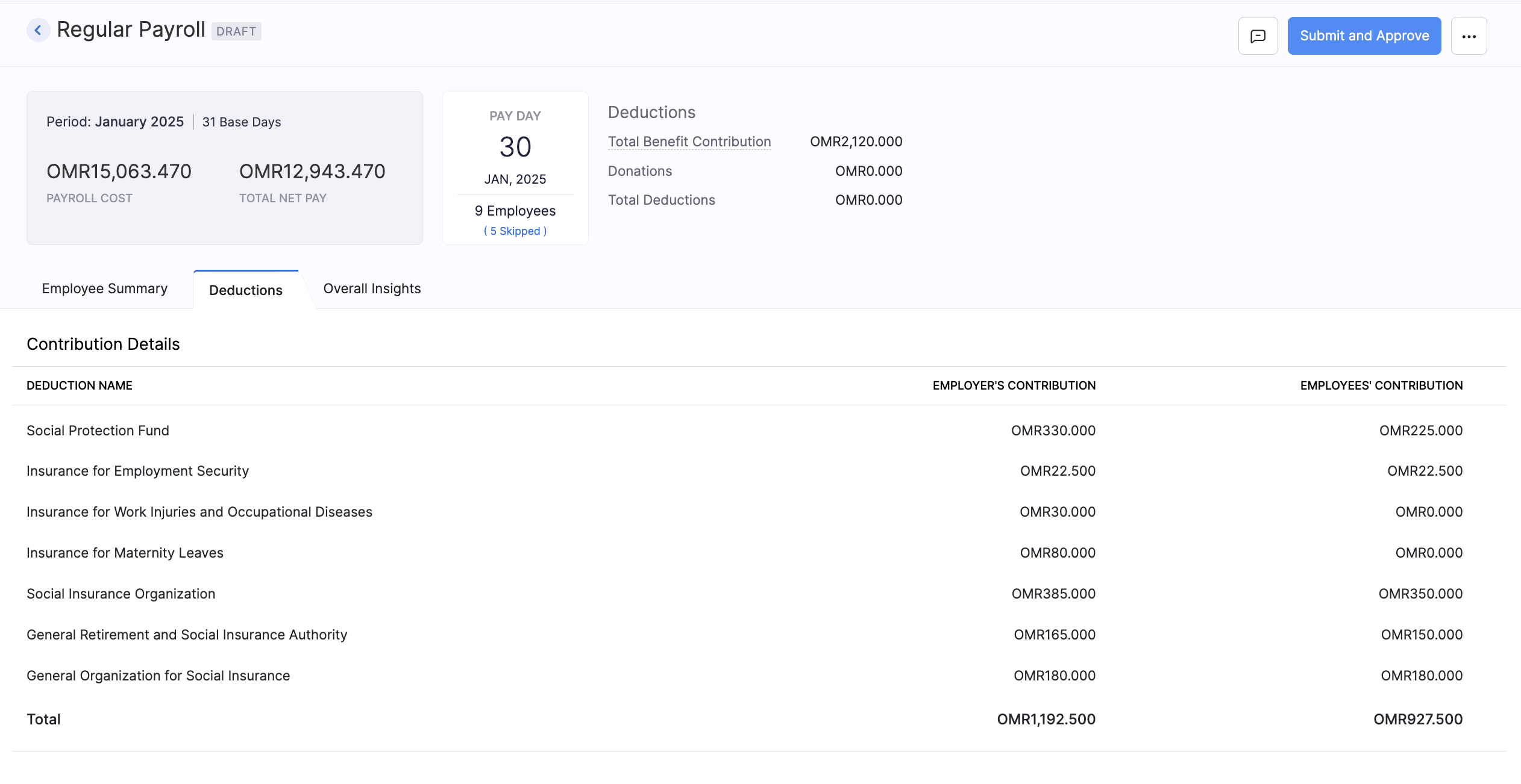 Create Pay Run