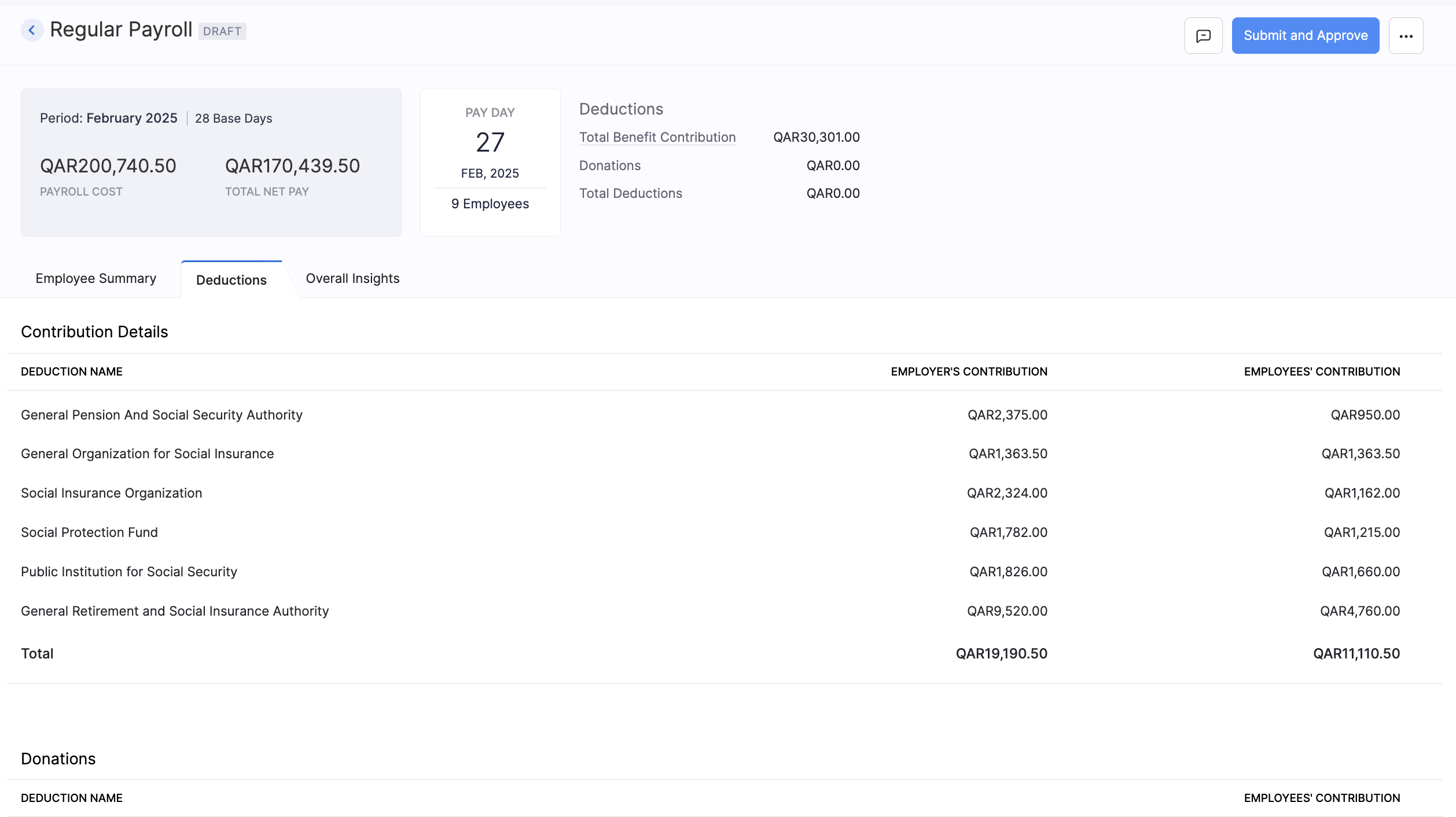 Create Pay Run