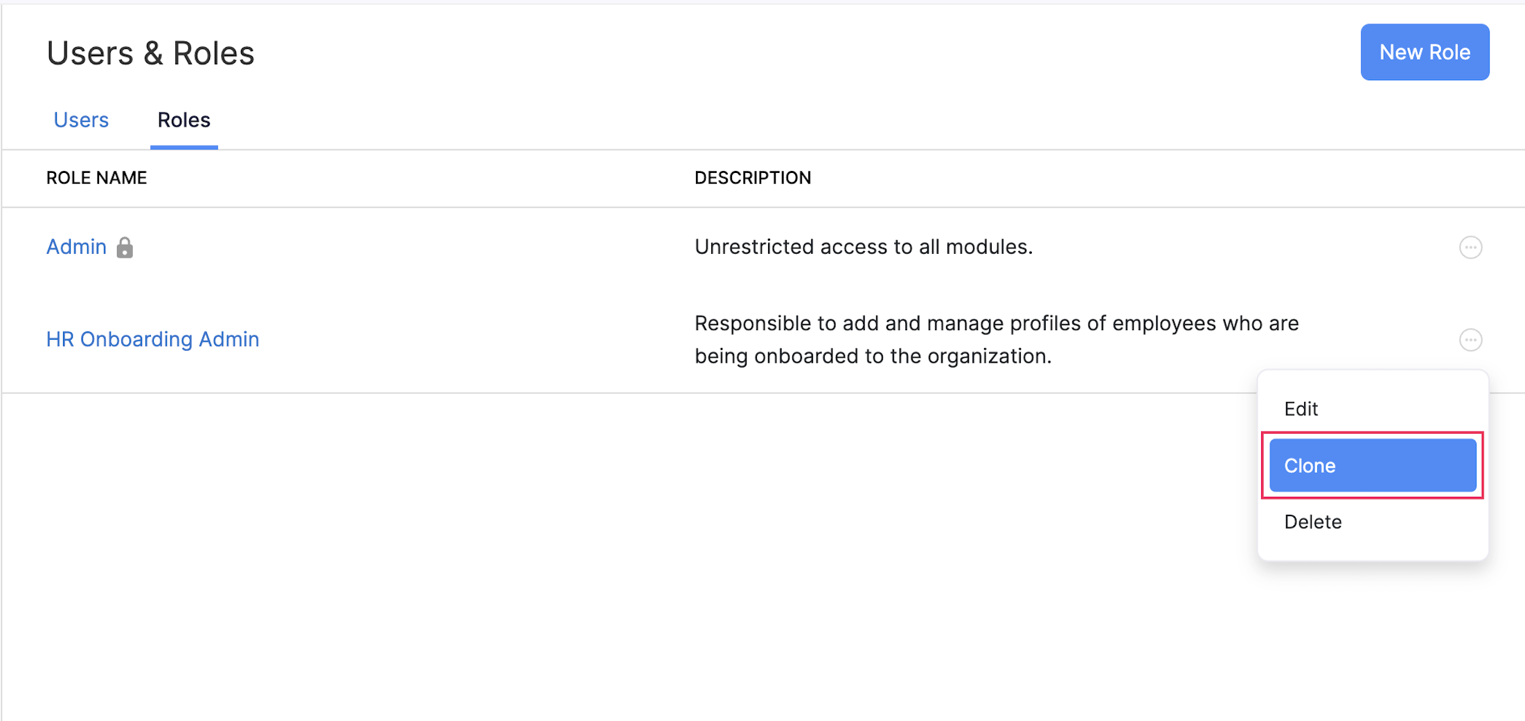 Users and Roles