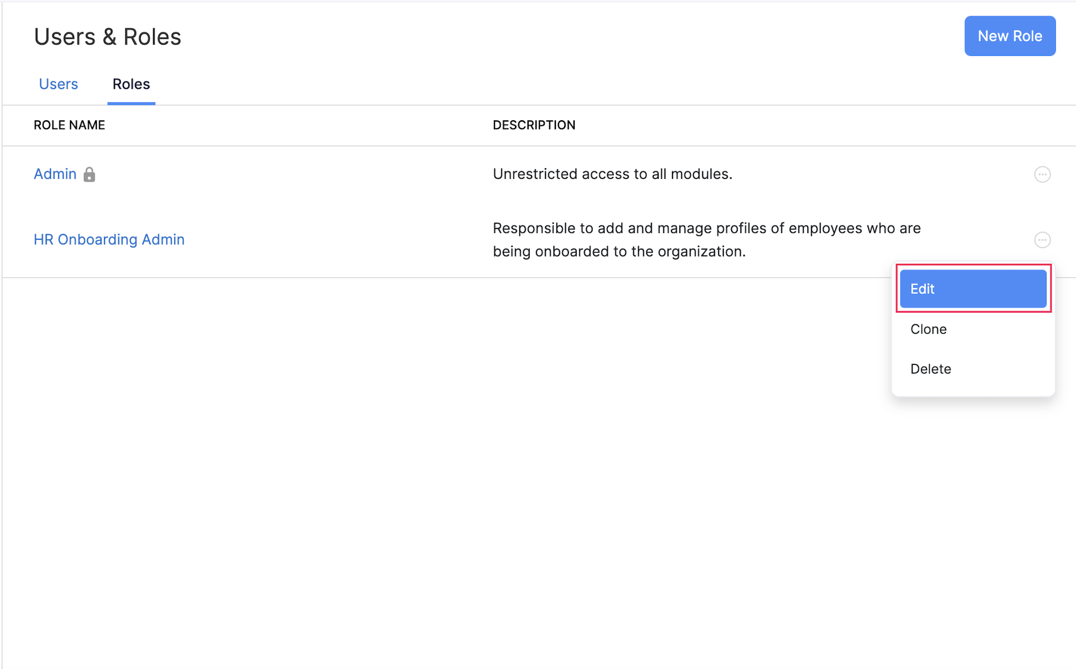 Users and Roles