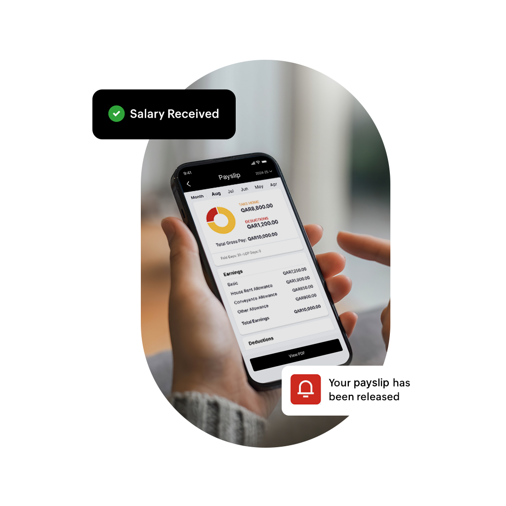 Delivery of payslips using Zoho Payroll Qatar