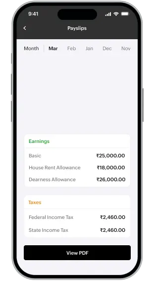 Get payslips instantly