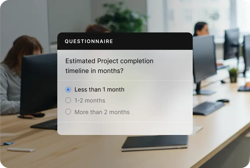 Automated RFP creation and evaluation interface in Zoho Procurement