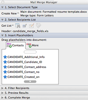 ... create formatted/branded resume template document in MS Word for Mac ... create formatted/branded resume template document in MS Word for Mac
