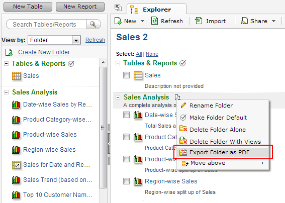 Export Folder