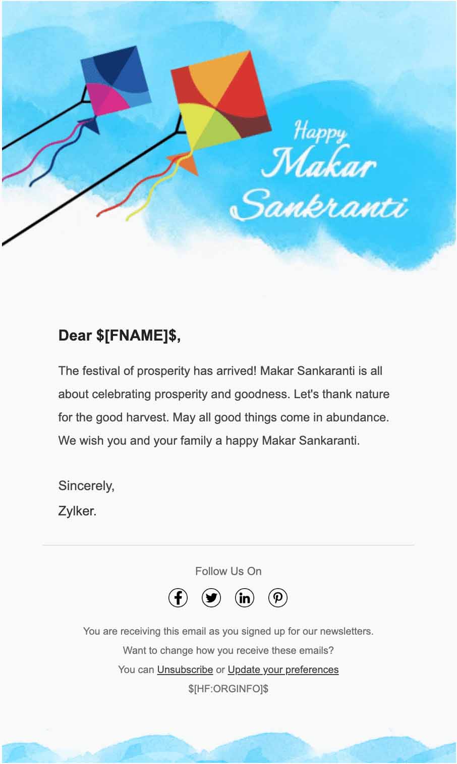 HTML Email Template Gallery Zoho Campaigns