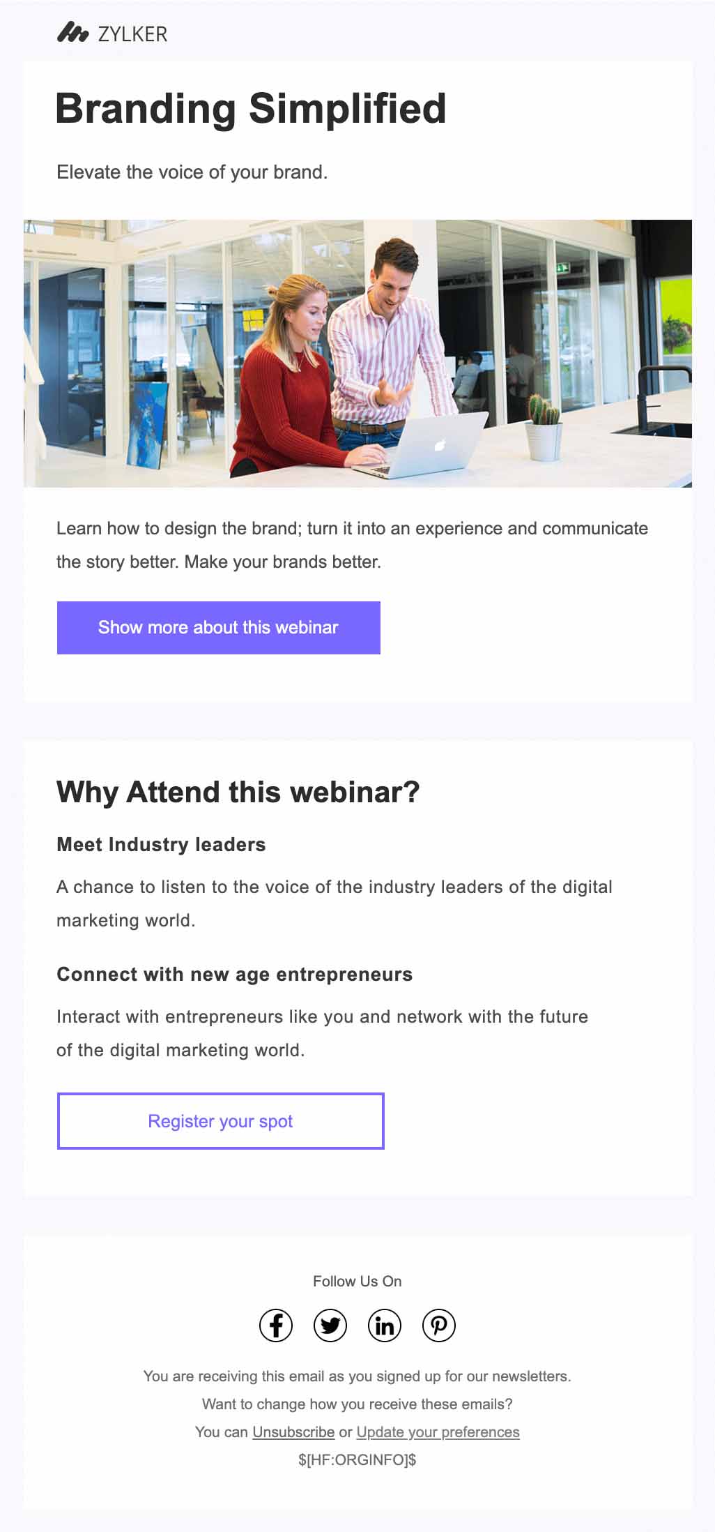 HTML Email Template Gallery | Zoho Campaigns