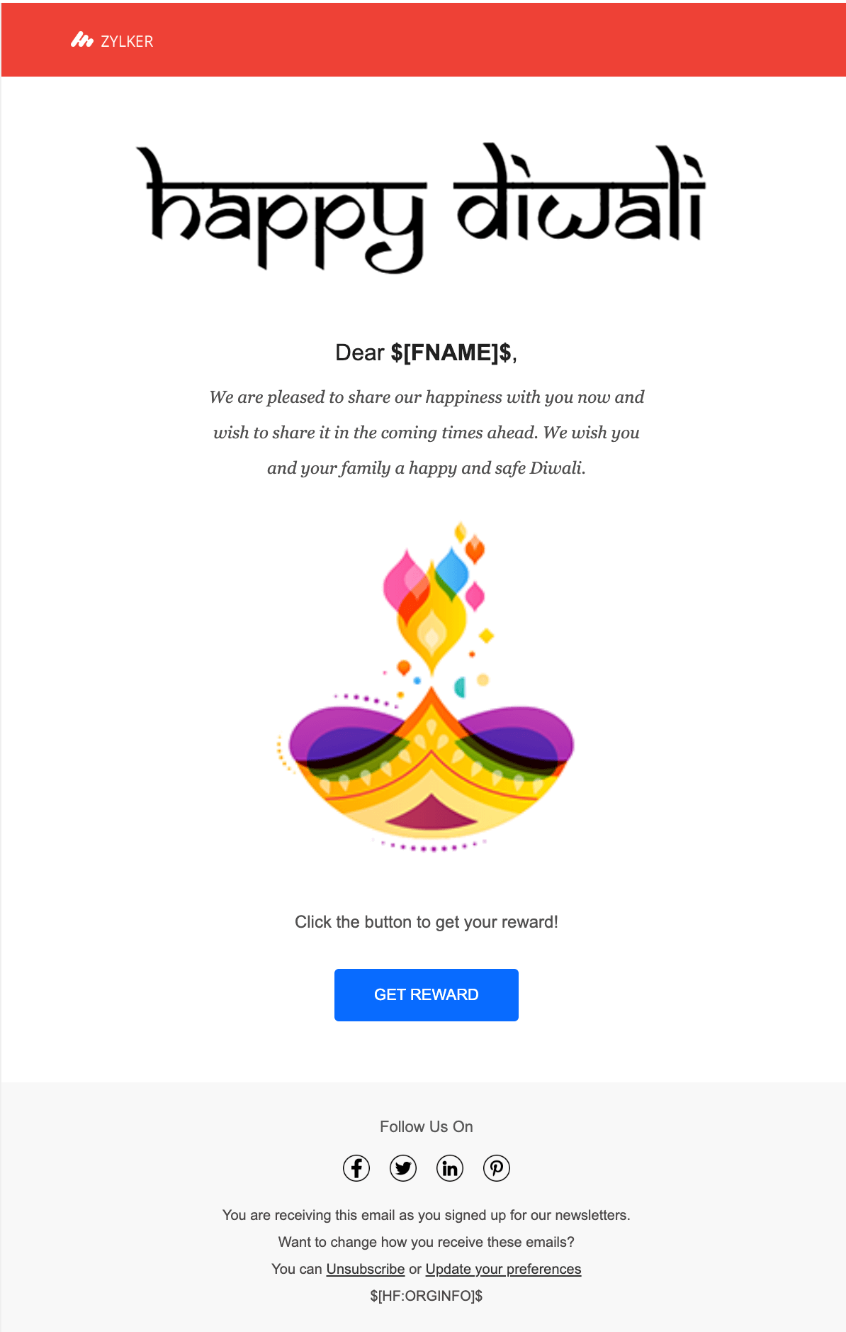 HTML Email Template Gallery Zoho Campaigns
