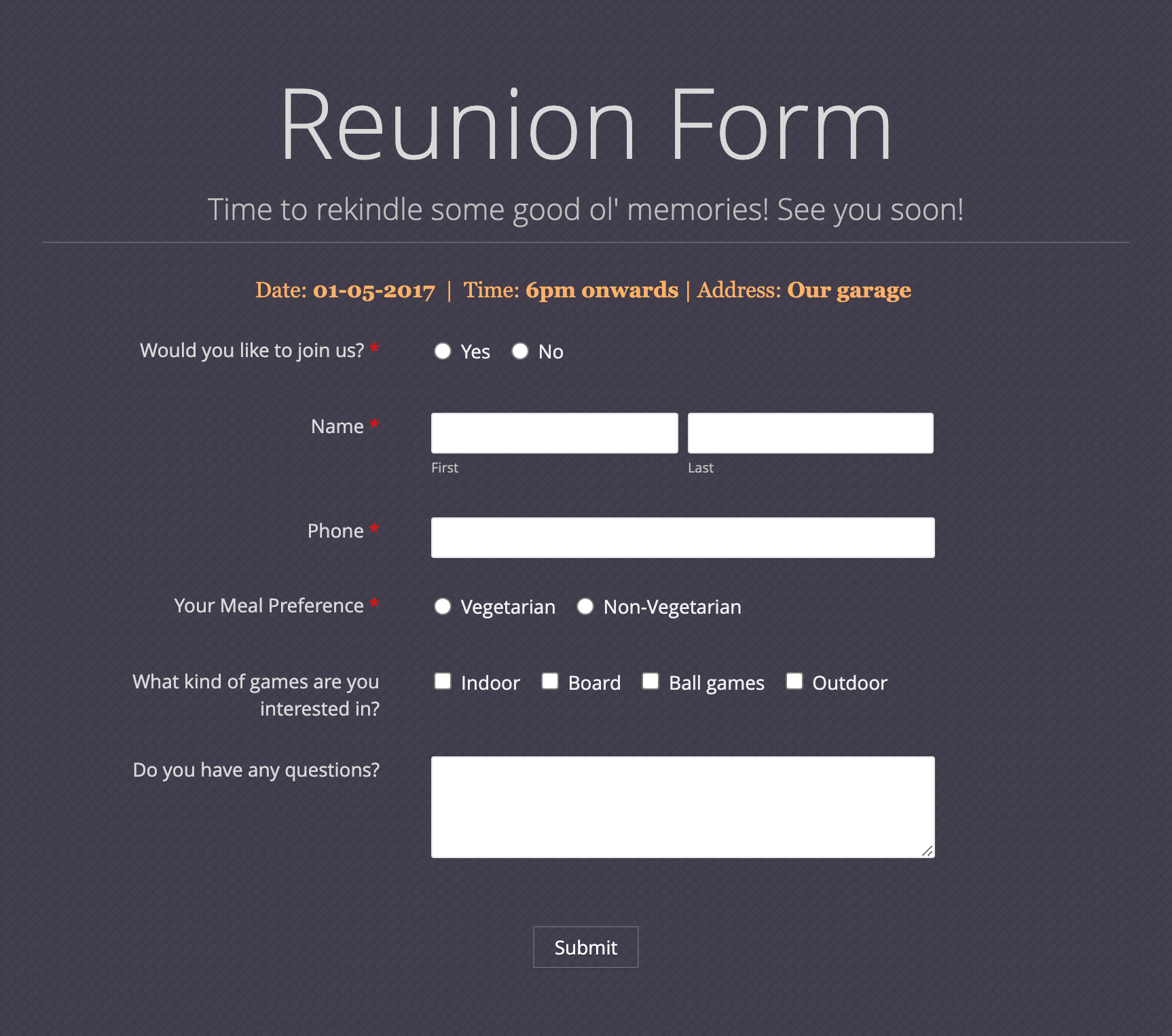 Form Templates | Free Online HTML Form Templates - Zoho Forms