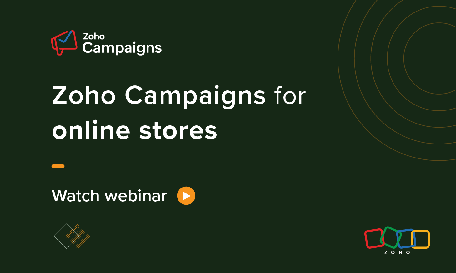Zoho Campaigns for online store