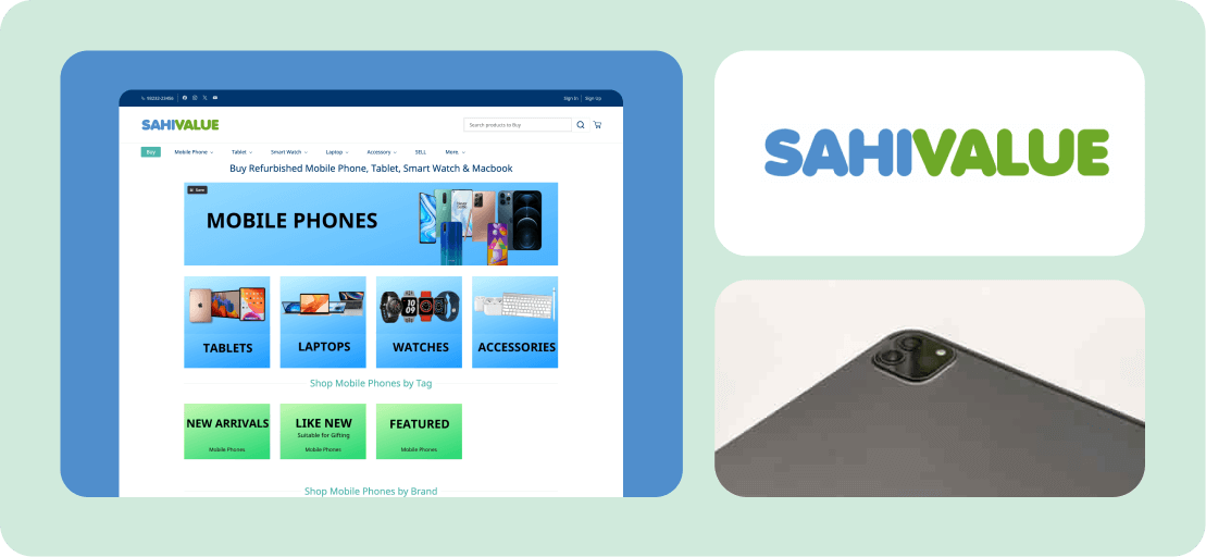Sahivalue aces the refurbished gadgets business with Zoho Commerce