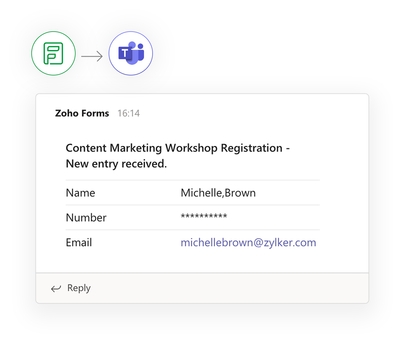 Zoho forms.