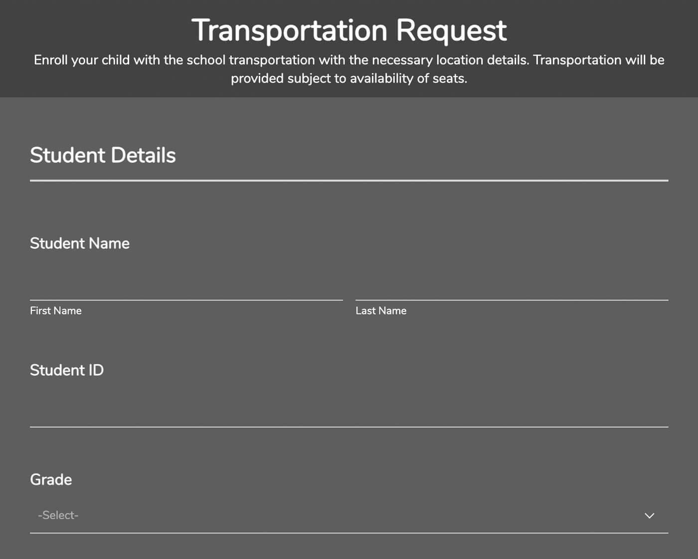 Education form templates