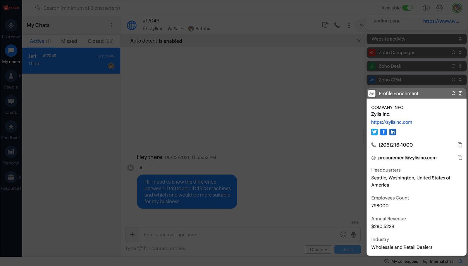 Improve your lead quality with Zoho SalesIQ