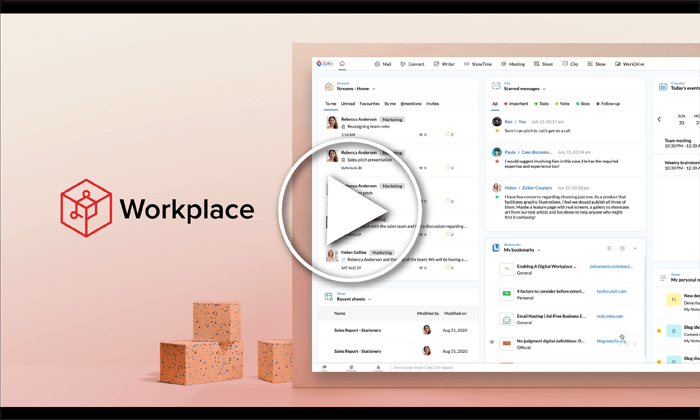 Unified Communication Software For Business Zoho Workplace Logout