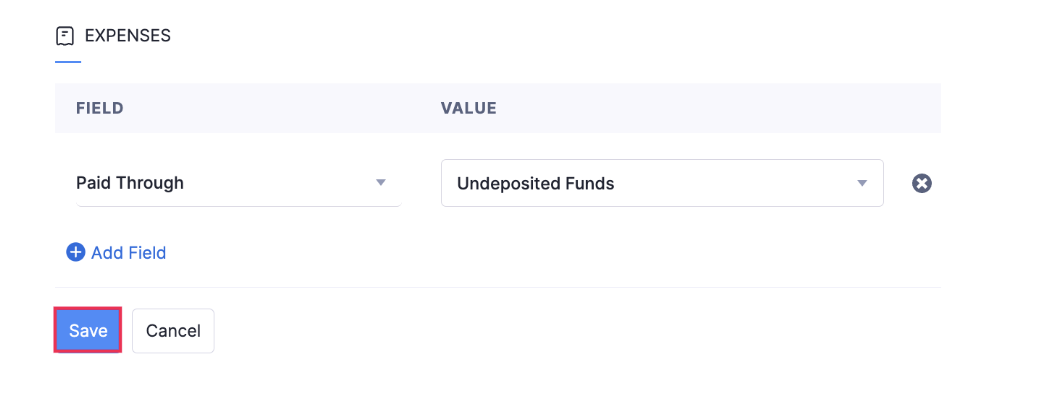 Set Default Values for Expenses