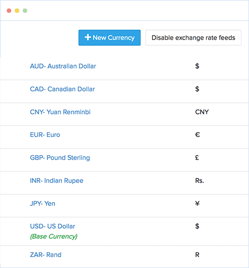 Accept payments in multiple currencies