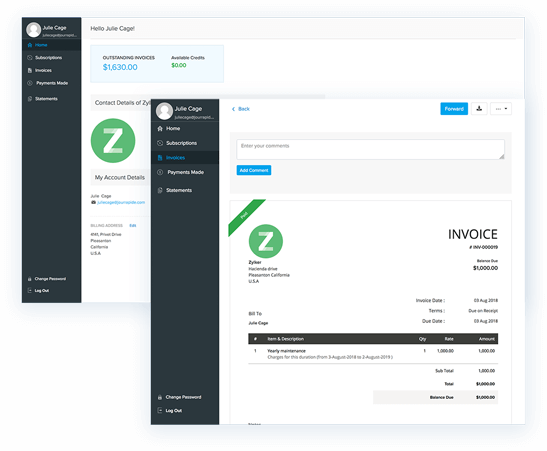 Personalize the customer portal