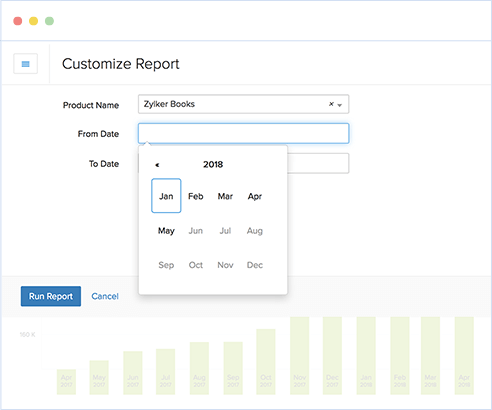 Customize reports to your needs