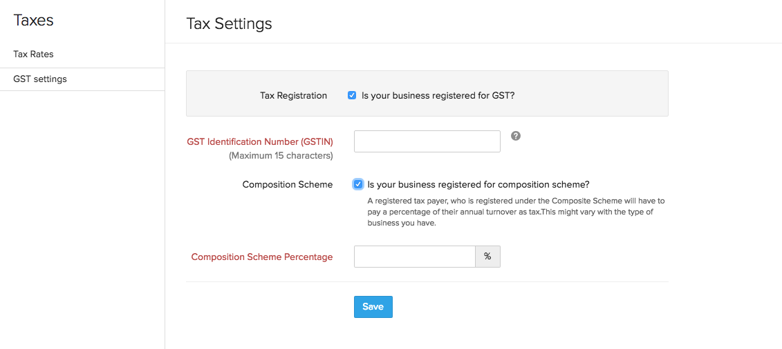 Update your Tax treatment