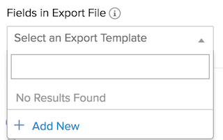 Fields in Export File