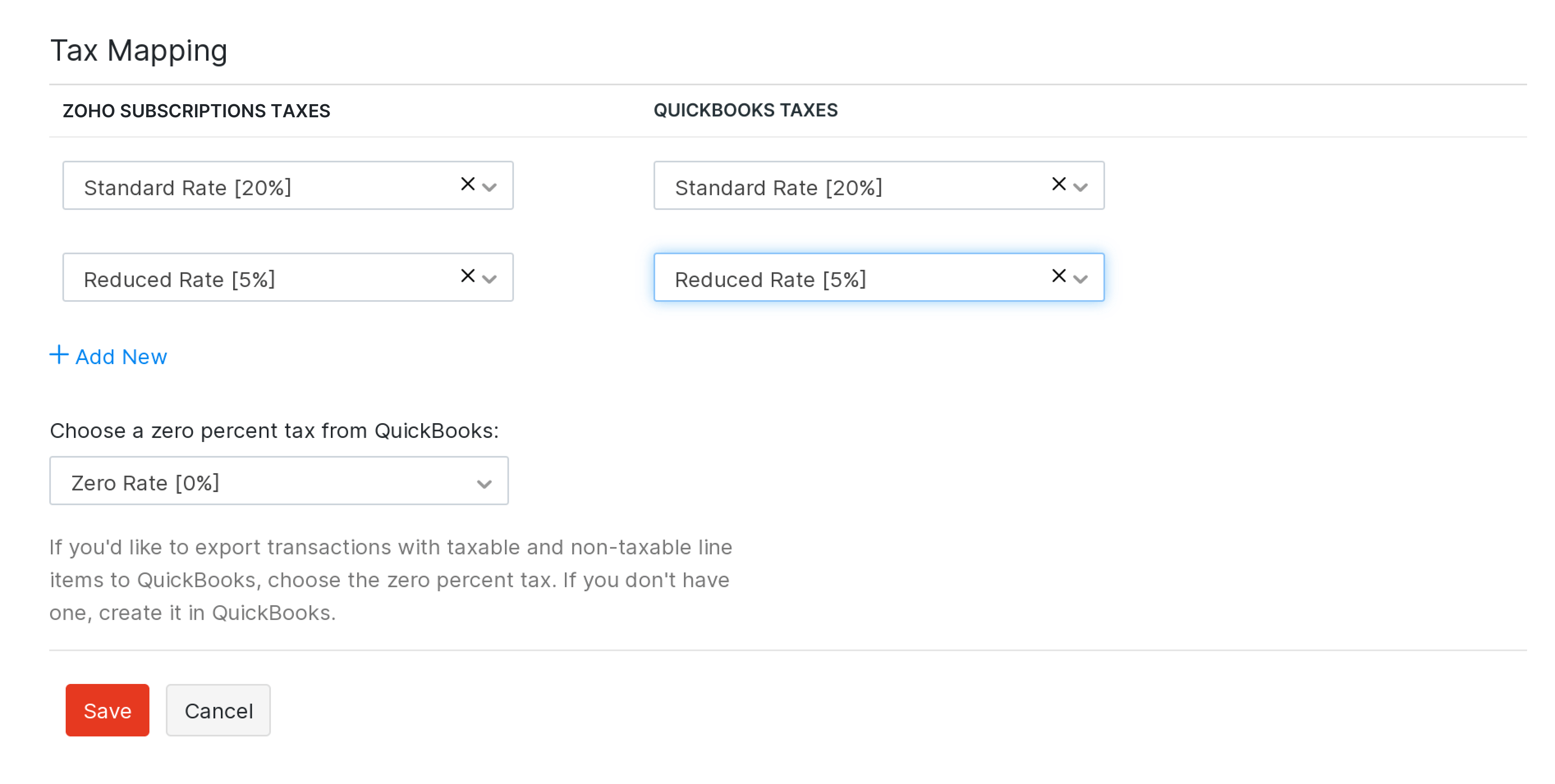 Quickbooks Map Taxes