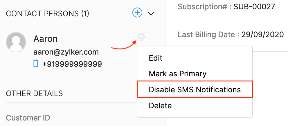 Twilio Contact Person Preferences