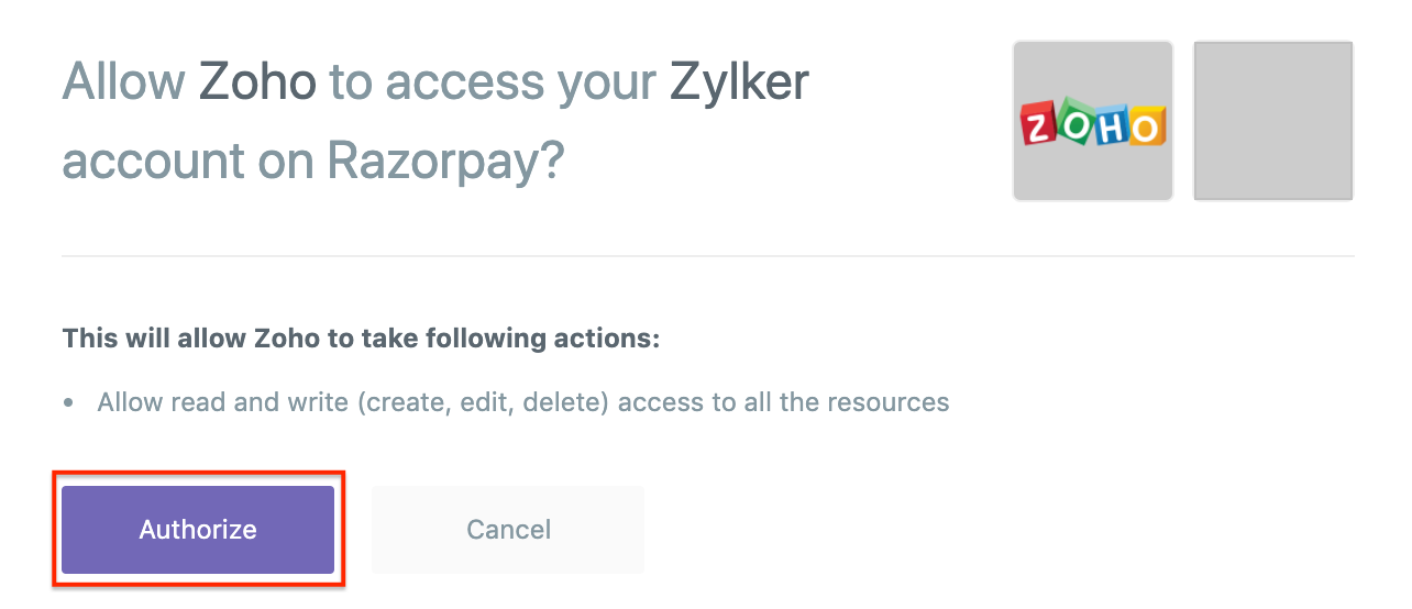 Razorpay Authorize