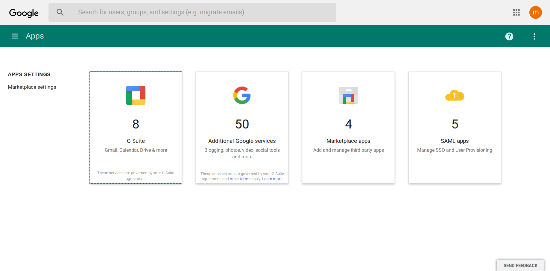 Google SAML APPs