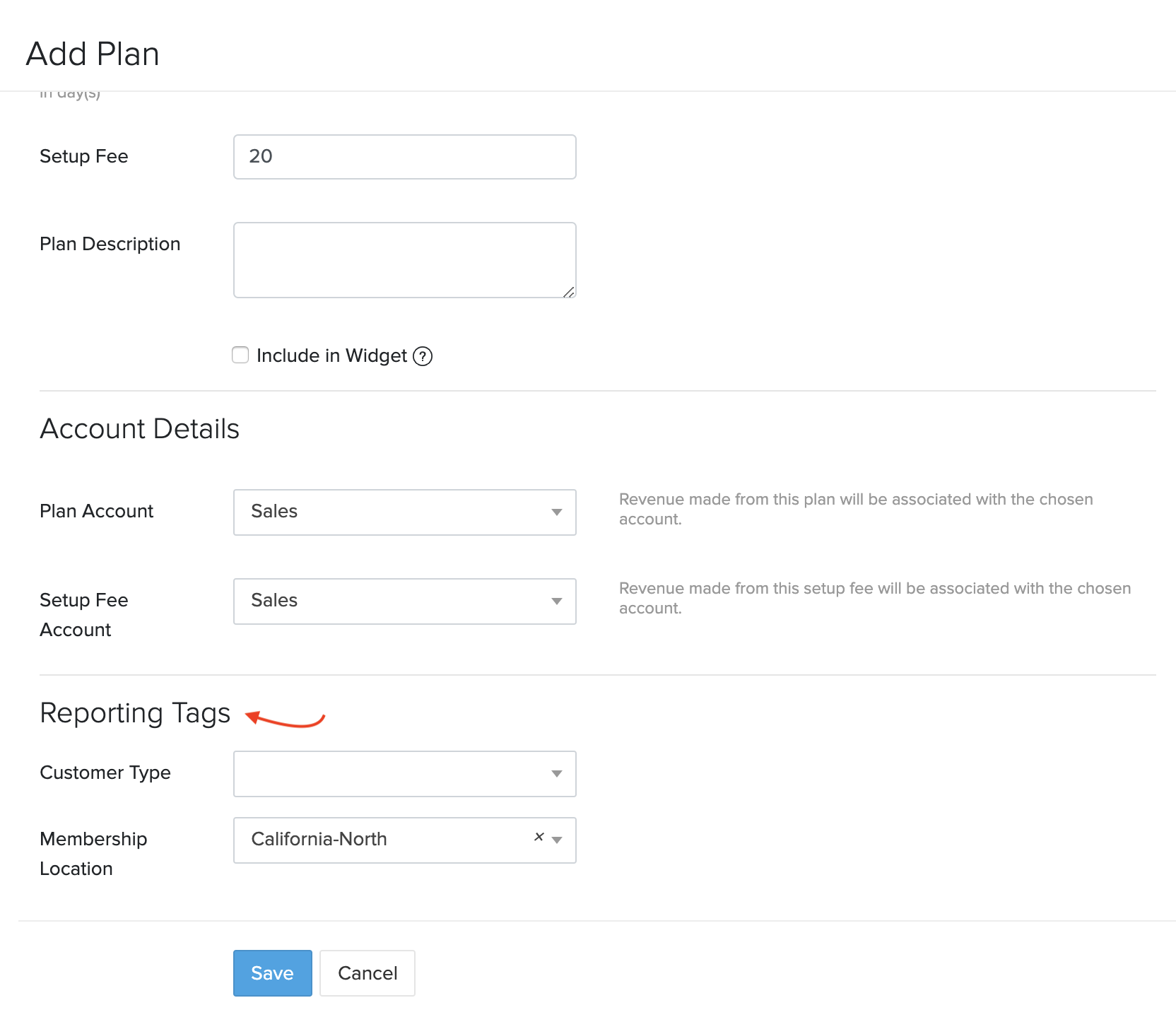 Associate Reporting Tags