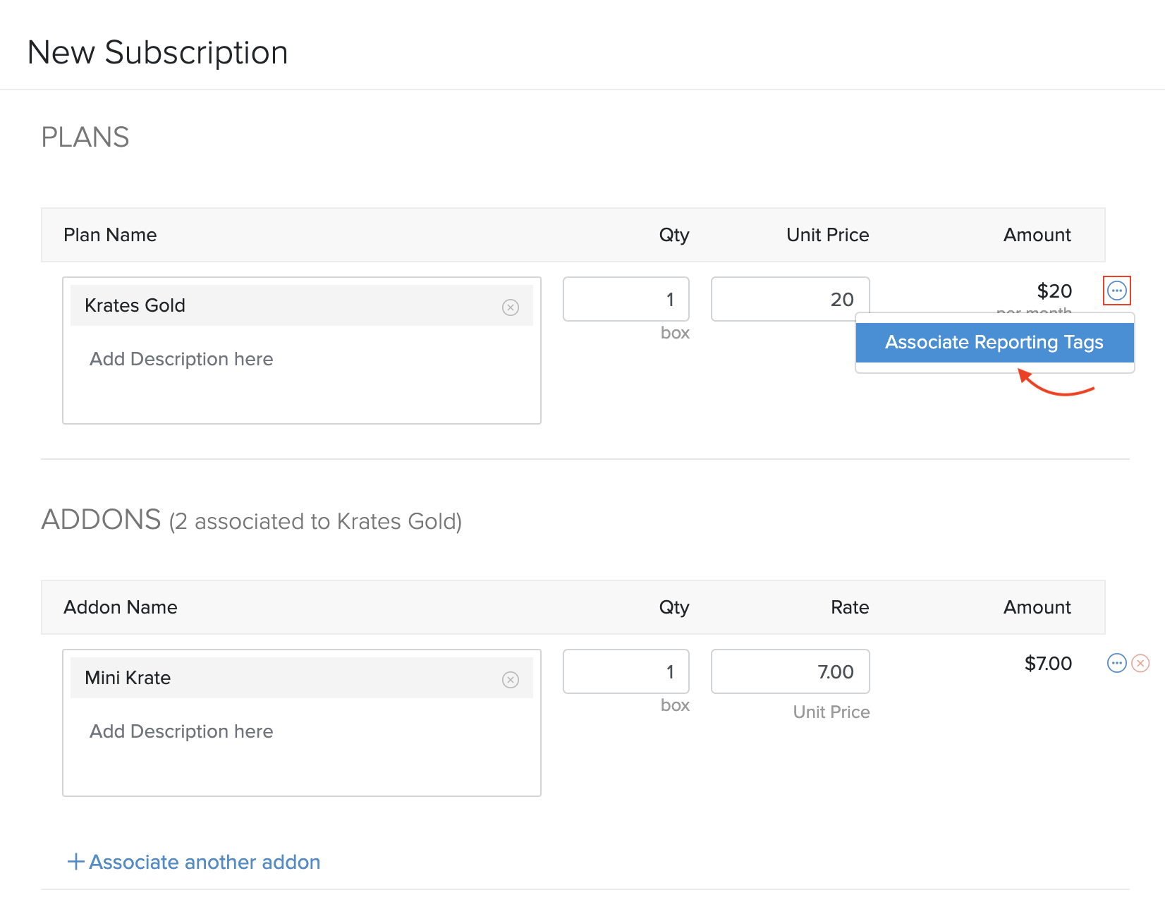 Associate Reporting Tags