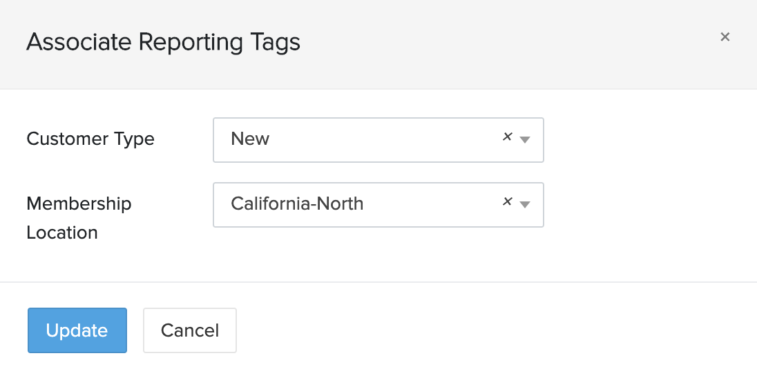 Associate Reporting Tags