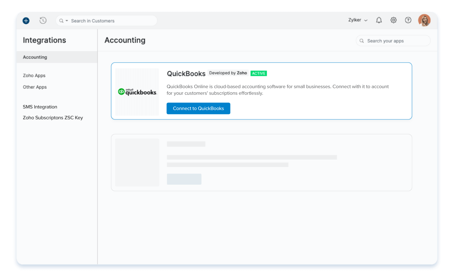QuickBooks Online Accounting - Zoho Subscriptions Integration | Zoho Subscriptions