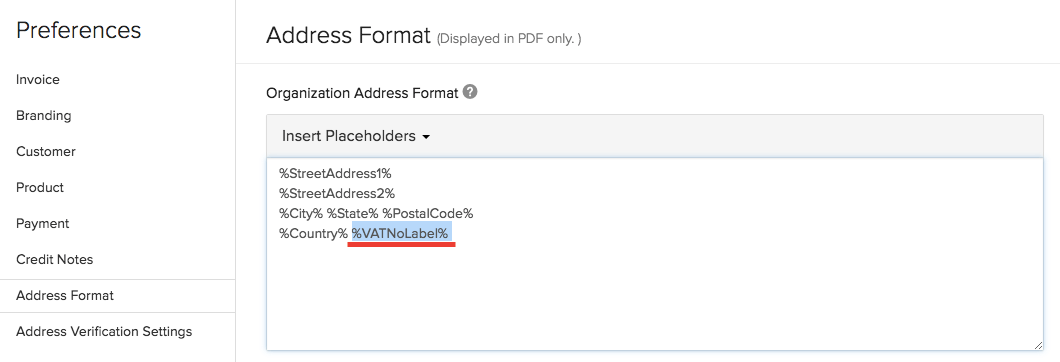 Display GSTIN on invoices