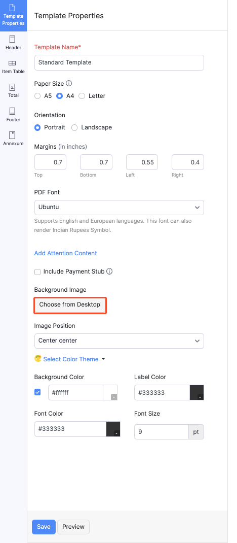 Set background image