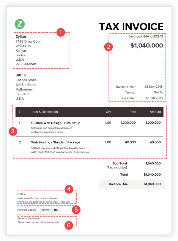 invoice-template-sections