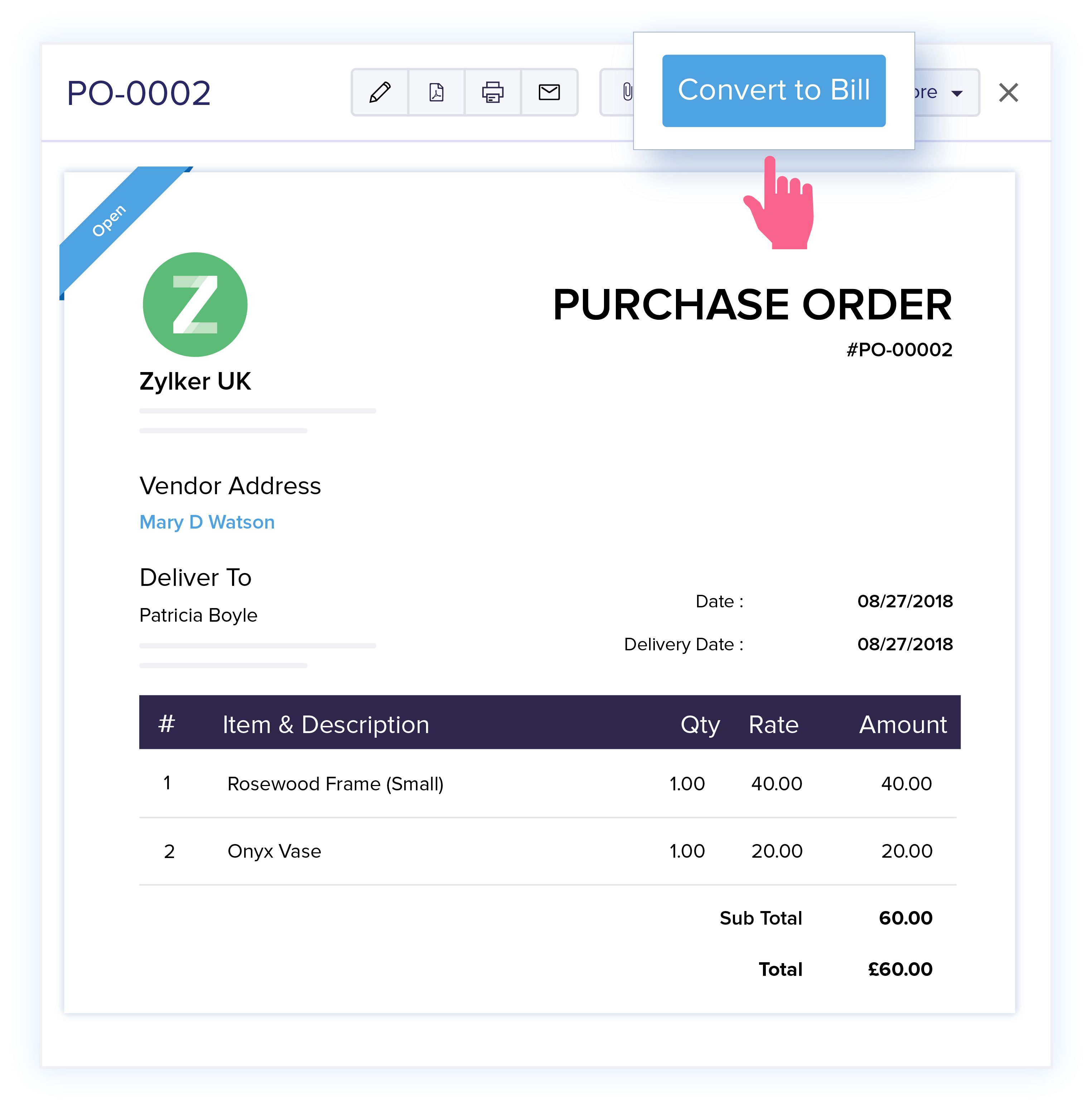 Billing Management Software Online Billing Zoho Books