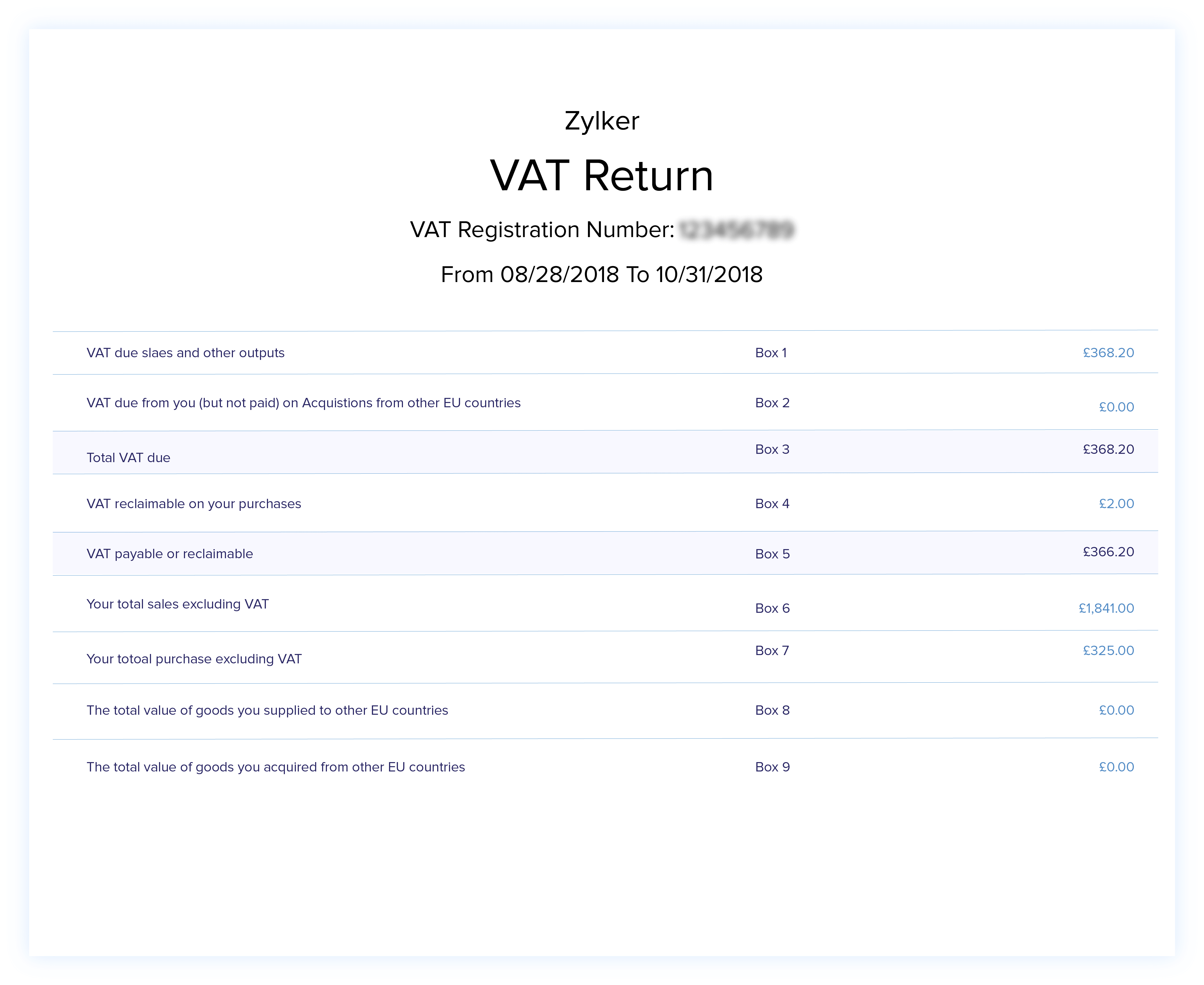 VAT Software Online Accounting & VAT Returns Filing Zoho Books UK