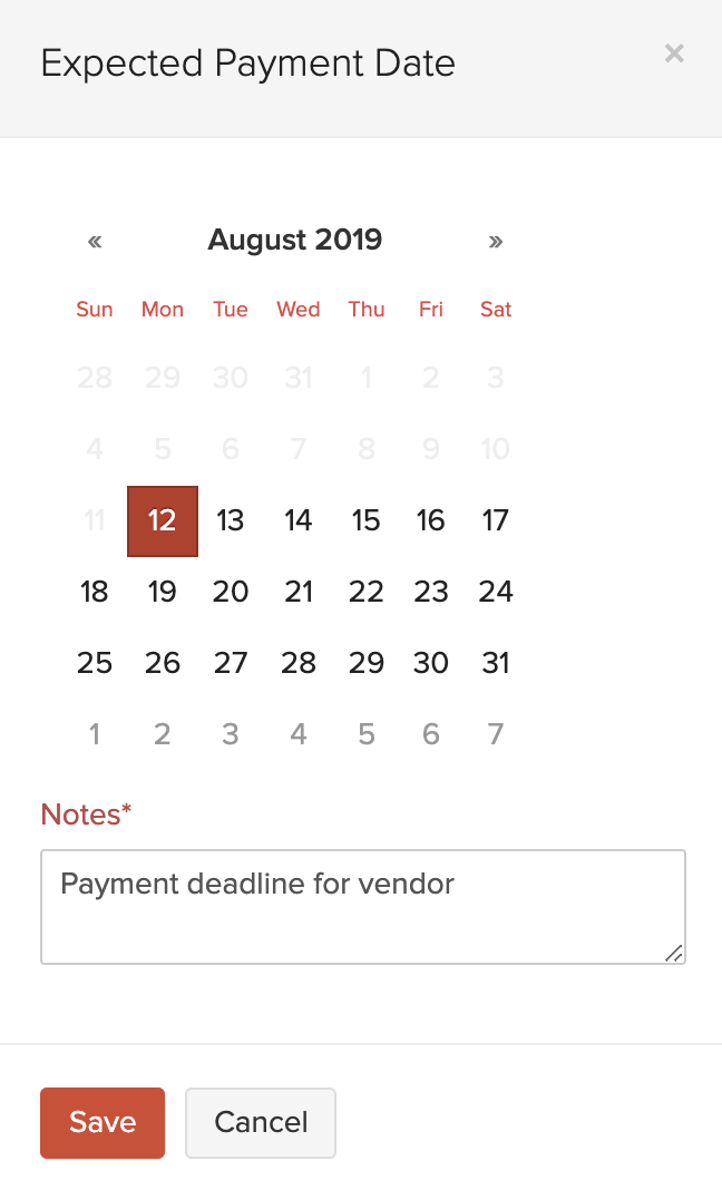 Expected Payment Date