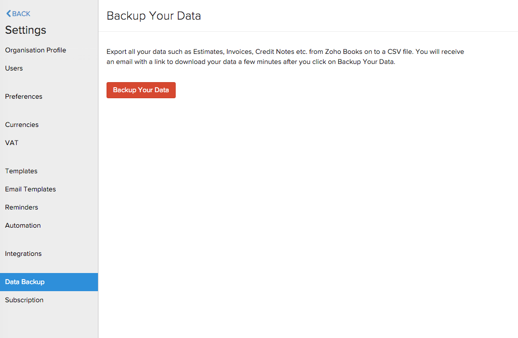 Export and Backup Your Data