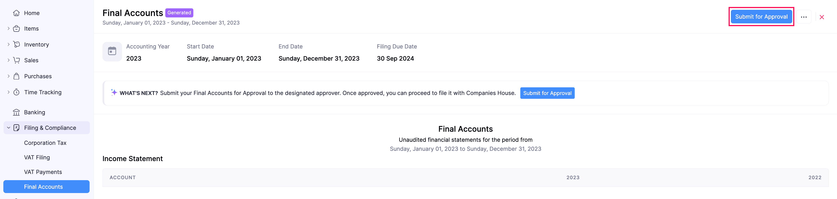 Submit For Approval