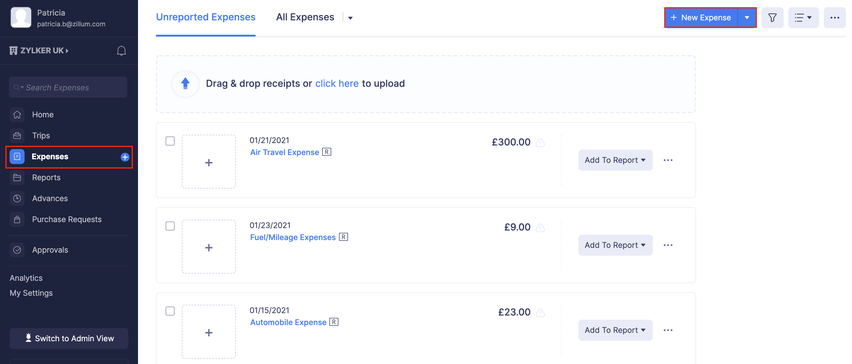 VAT User Guide Zoho Expense