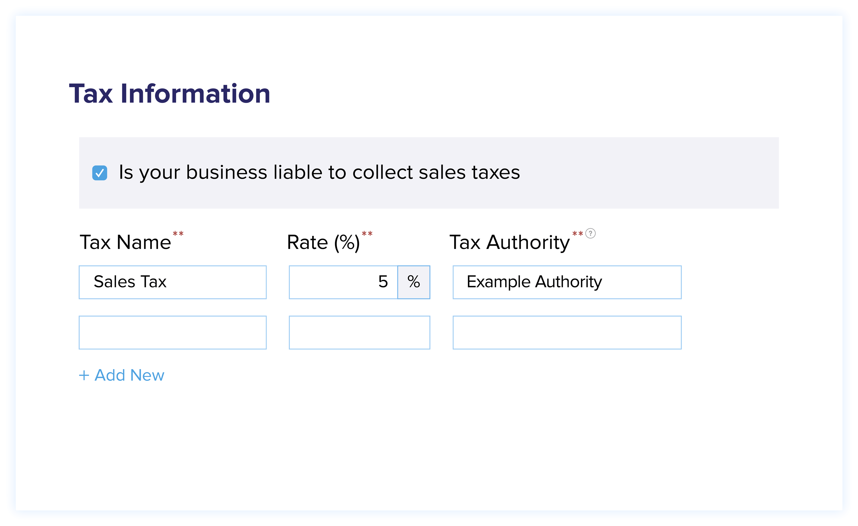 Set up your taxes before you start selling