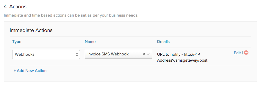 SMS Webhook WhenTrigger