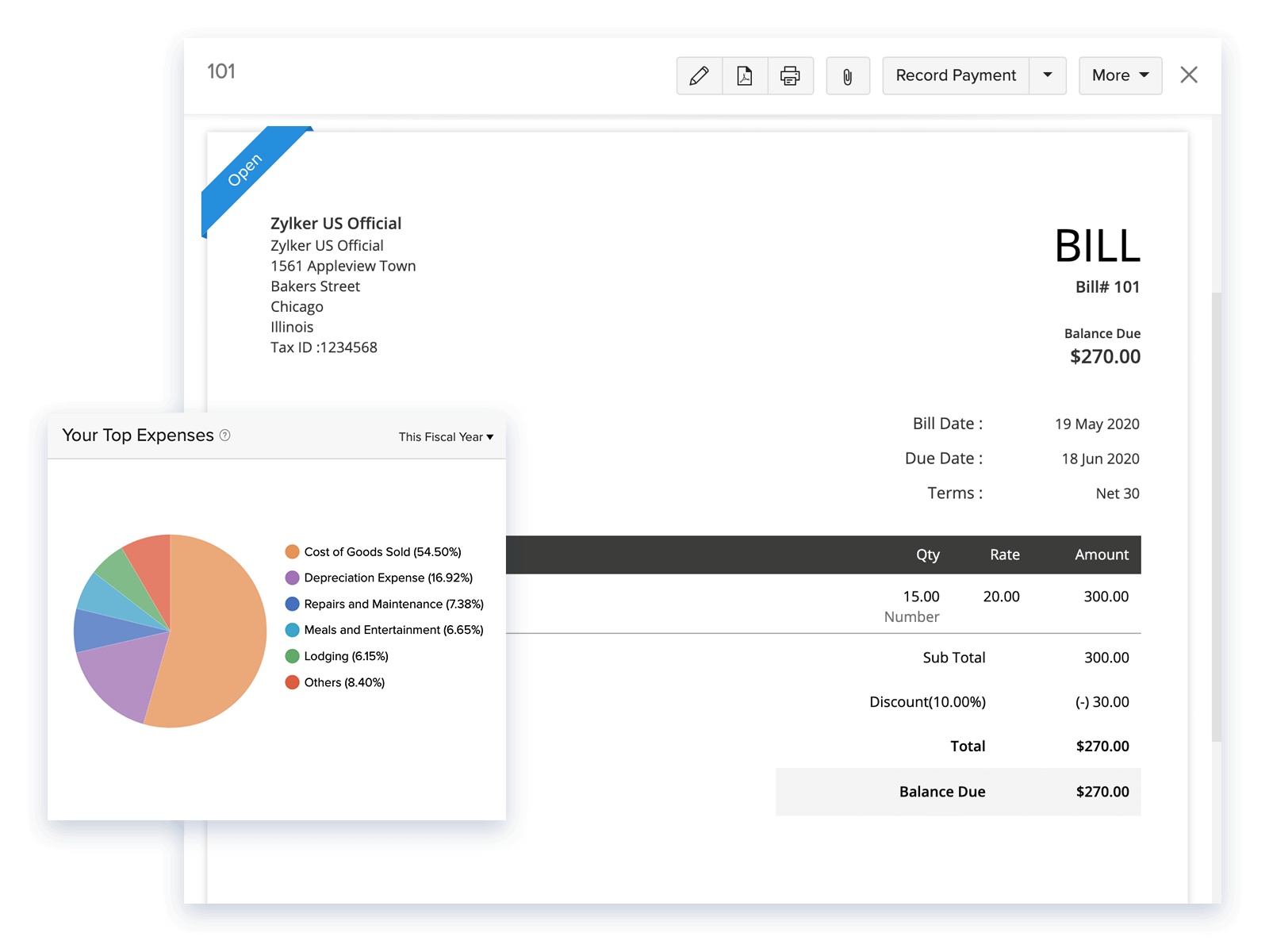 Expense Tracking - Small Business Accounting Software | Zoho Books