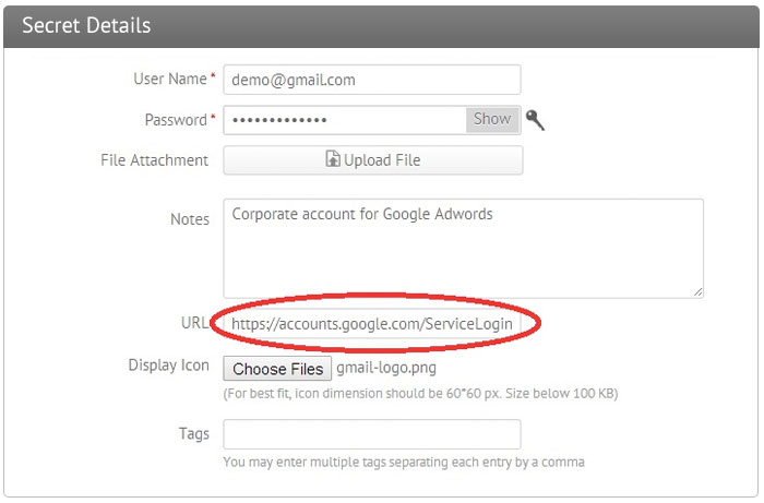 为您的机密信息配置自动登录