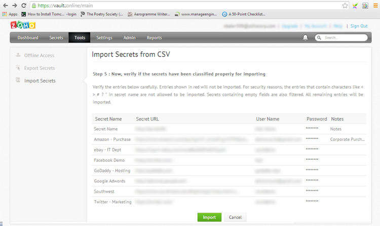 验证机密 验证机密